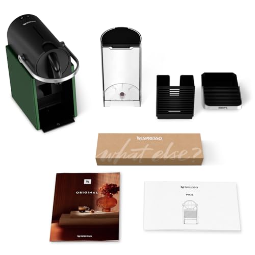 Cafetière Pixie Vert Foncé, Compacte et Design Métal