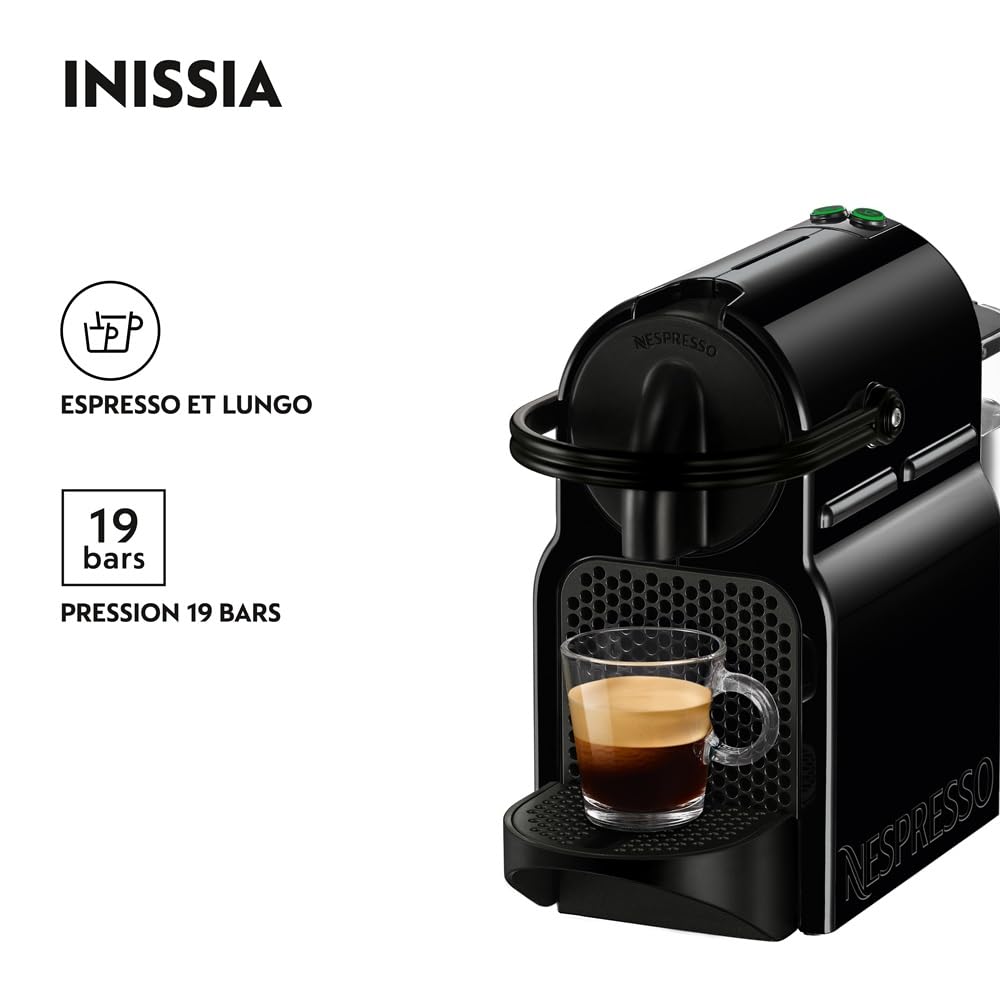 Machine à Café Capsules Compacte Noir 19 Bars