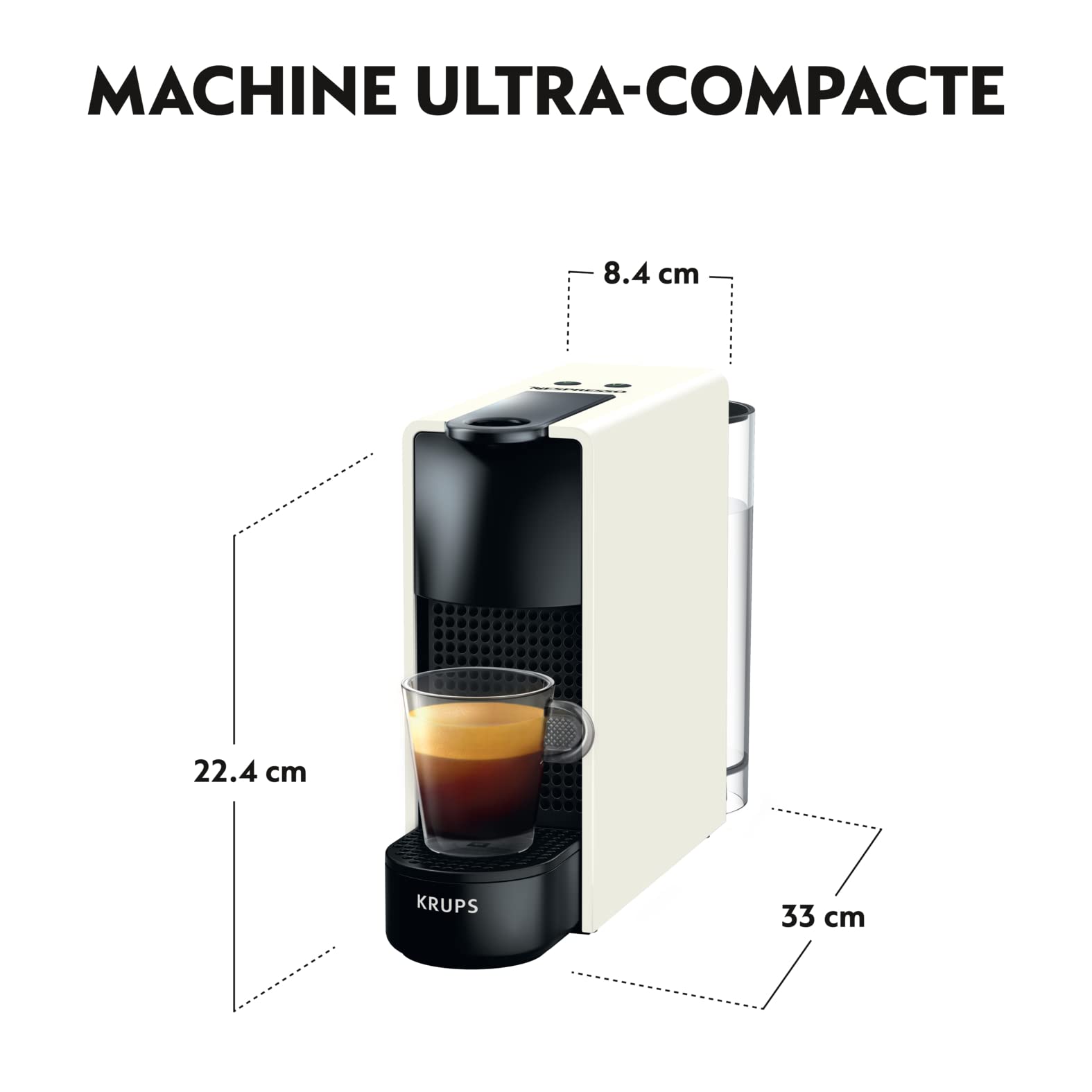 Cafetière Essenza Mini Blanche, Compacte et Légère