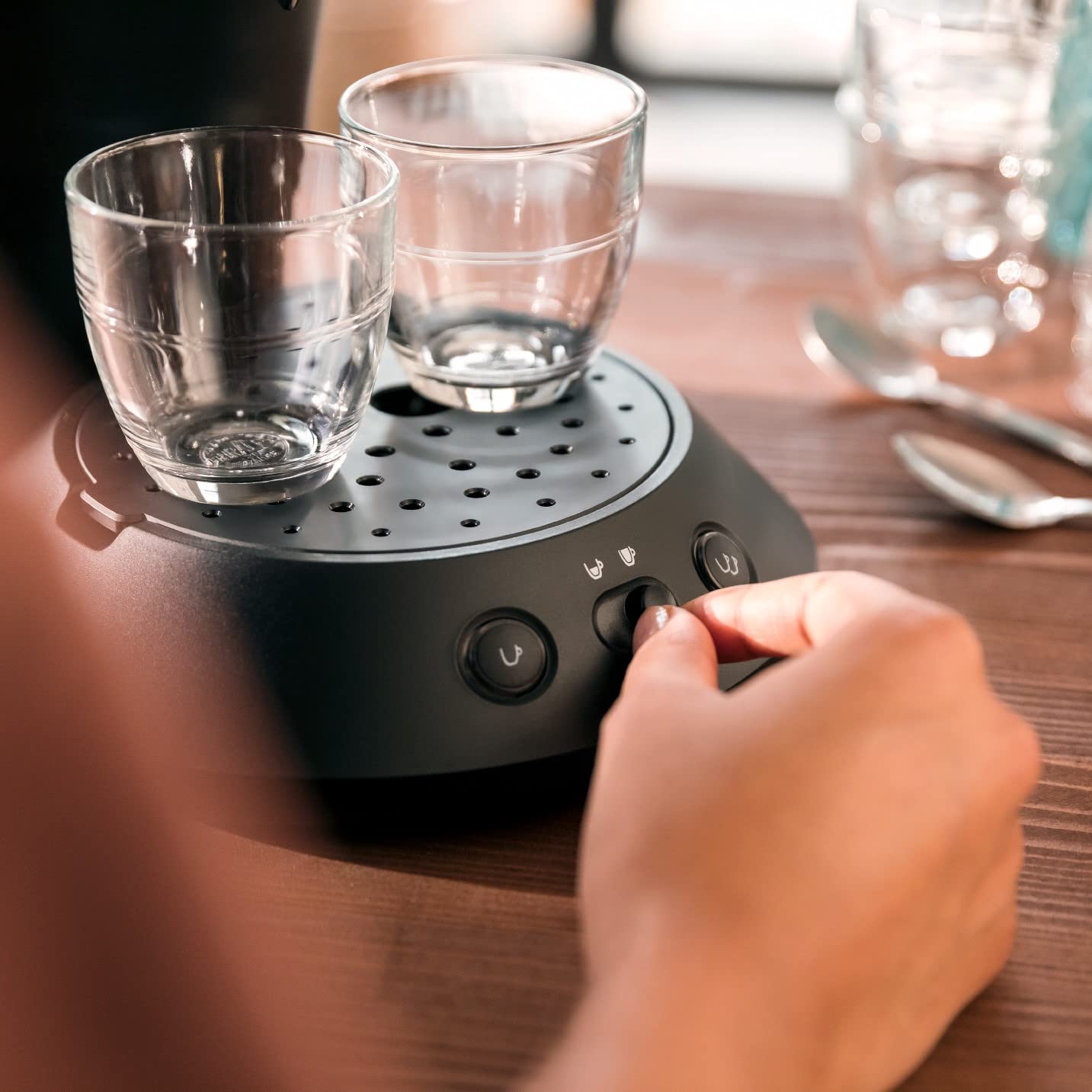 Cafetière à Dosettes Senseo Noir Intense CSA210/22