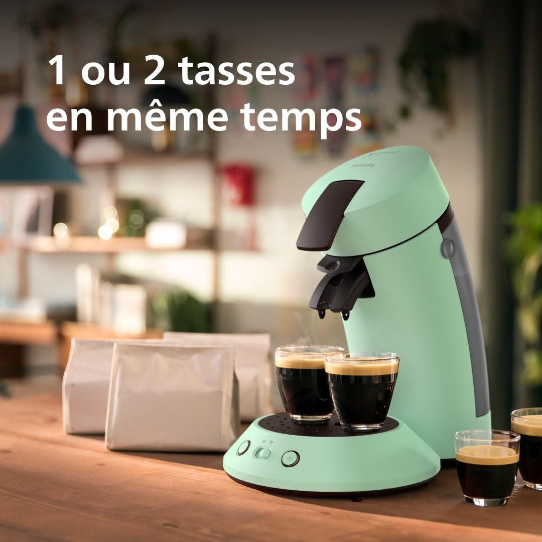 Cafetière à Dosettes Senseo Vert Désert CSA210/80