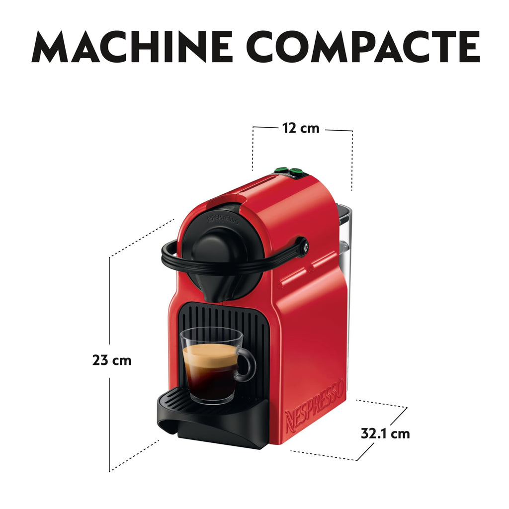 Cafetière Espresso Rouge, Format Compact