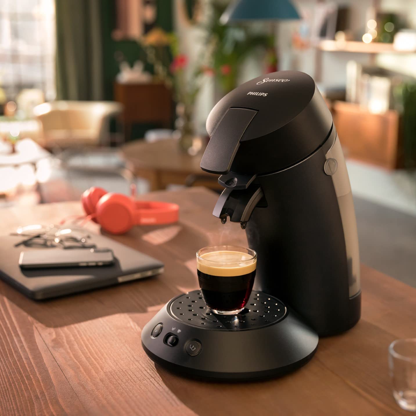 Cafetière à Dosettes Senseo Noir Intense CSA210/22