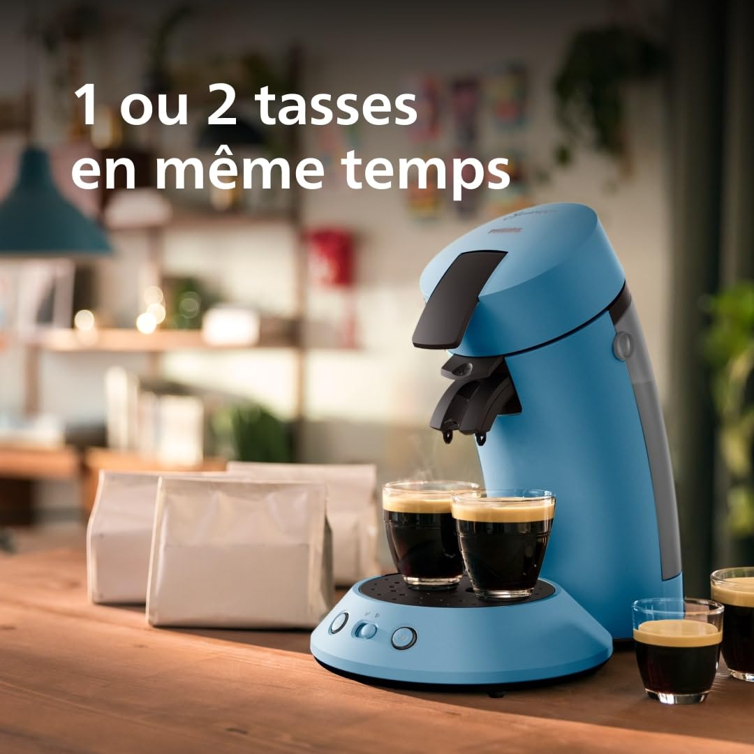 Cafetière à Dosettes Senseo Bleu Paon CSA210/00