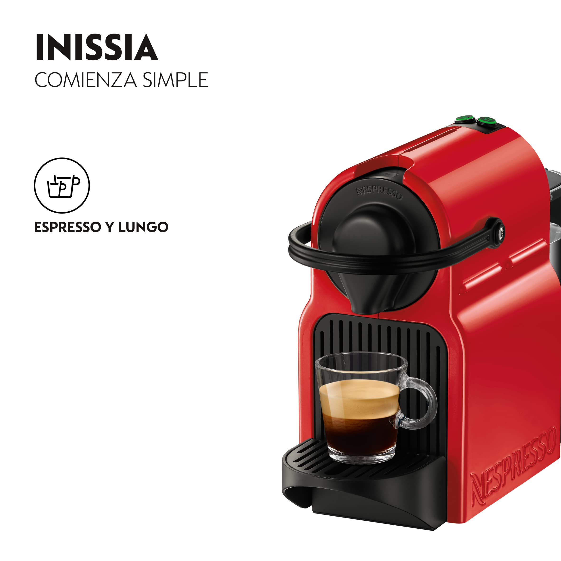 Machine à Café Compacte Rouge Rubis, Réservoir 0,7L