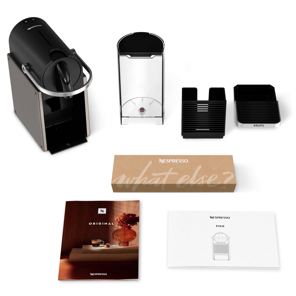Cafetière Pixie Titane, Compacte et Design Métal