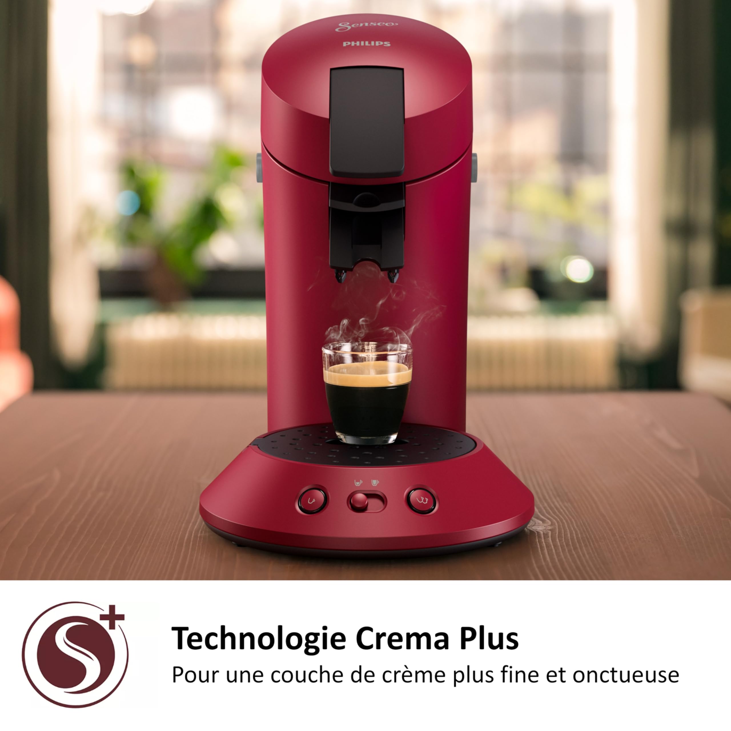 Cafetière à Dosettes Senseo Rouge CSA210/91