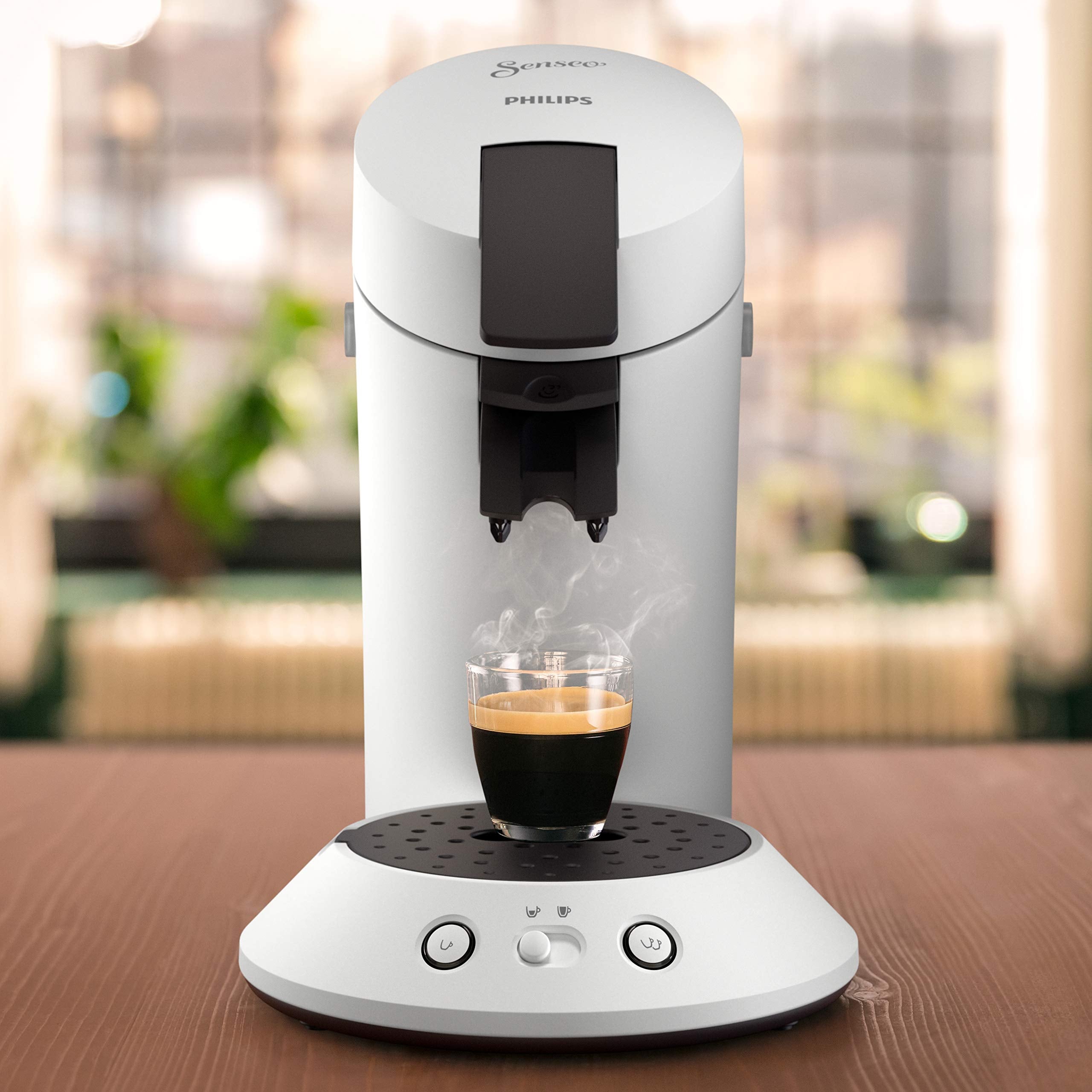 Cafetière à Dosettes Senseo Blanche CSA210/11
